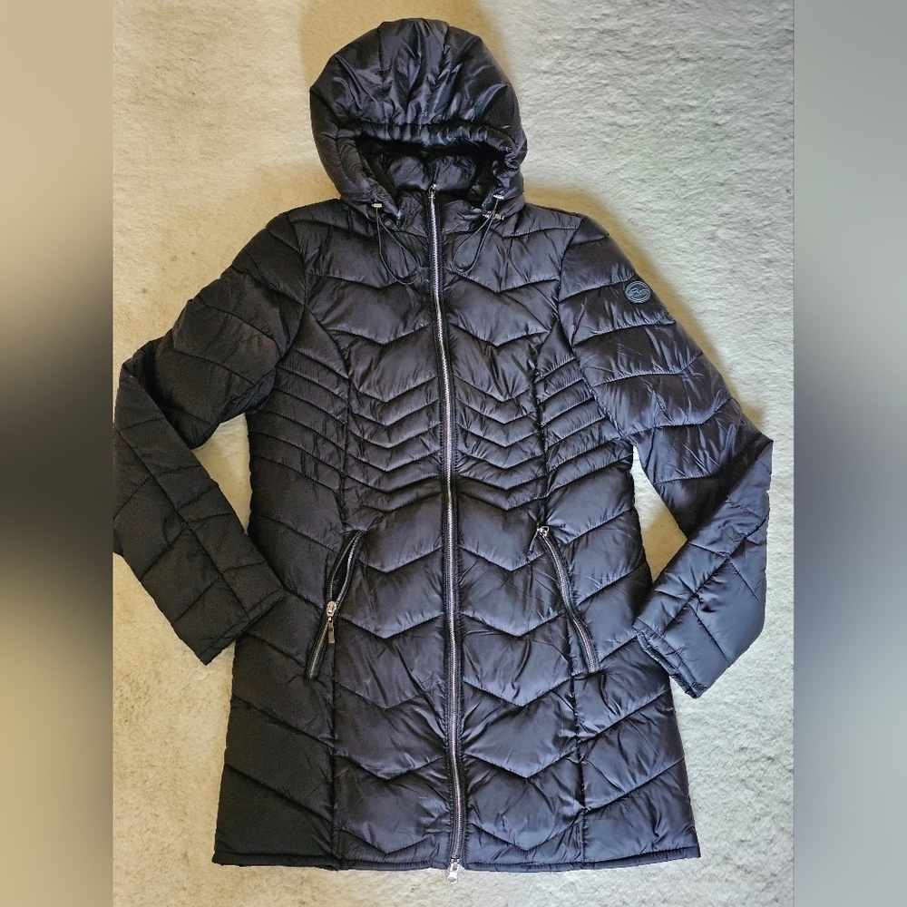 REDX Collection Women's Mid-Long Winter Lightweight Coat Jacket Black …